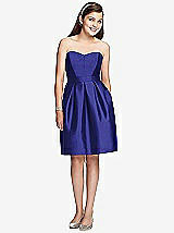 Front View Thumbnail - Electric Blue Junior Bridesmaid Dress JR522