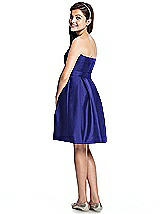 Rear View Thumbnail - Electric Blue Junior Bridesmaid Dress JR522