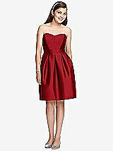 Front View Thumbnail - Garnet Junior Bridesmaid Dress JR522