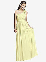 Front View Thumbnail - Butter Yellow Junior Bridesmaid Dress JR526