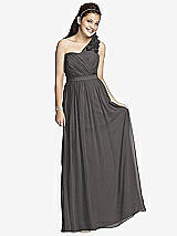 Front View Thumbnail - Caviar Gray Junior Bridesmaid Dress JR526