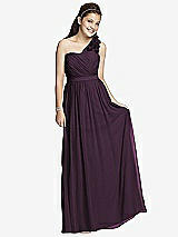 Front View Thumbnail - Aubergine Junior Bridesmaid Dress JR526