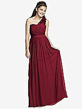 Front View Thumbnail - Burgundy Junior Bridesmaid Dress JR526