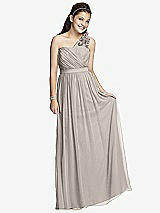 Front View Thumbnail - Taupe Junior Bridesmaid Dress JR526