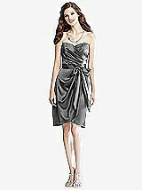 Front View Thumbnail - Charcoal Gray Social Bridesmaids Style 8133