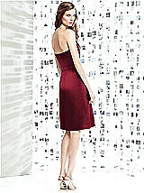 Rear View Thumbnail - Burgundy Social Bridesmaids Style 8133