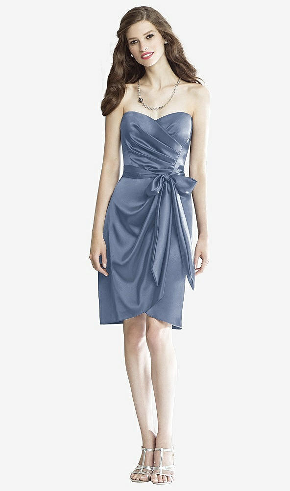 Front View - Larkspur Blue Social Bridesmaids Style 8133