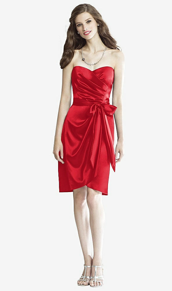 Front View - Parisian Red Social Bridesmaids Style 8133