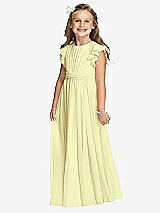 Front View Thumbnail - Butter Yellow Flower Girl Dress FL4038