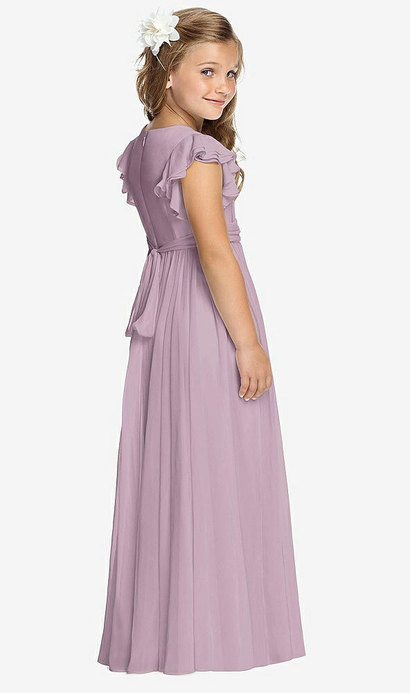 Back View - Suede Rose Flower Girl Dress FL4038