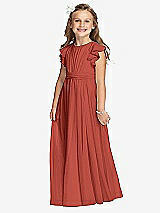 Front View Thumbnail - Amber Sunset Flower Girl Dress FL4038