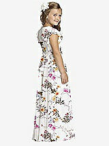 Rear View Thumbnail - Butterfly Botanica Ivory Flower Girl Dress FL4038