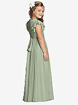 Rear View Thumbnail - Sage Flower Girl Dress FL4038