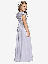 Rear View Thumbnail - Silver Dove Flower Girl Dress FL4038