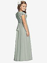 Rear View Thumbnail - Willow Green Flower Girl Dress FL4038