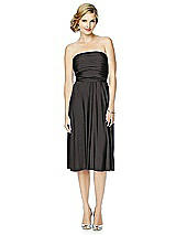 Alt View 5 Thumbnail - Graphite Twist Wrap Convertible Cocktail Dress