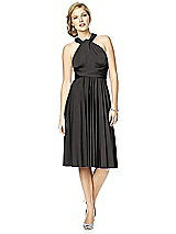 Alt View 7 Thumbnail - Graphite Twist Wrap Convertible Cocktail Dress