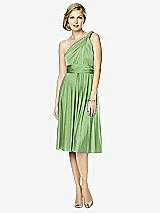 Front View Thumbnail - Apple Slice Twist Wrap Convertible Cocktail Dress