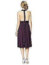 Alt View 4 Thumbnail - Aubergine Twist Wrap Convertible Cocktail Dress