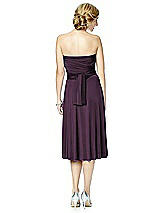 Alt View 6 Thumbnail - Aubergine Twist Wrap Convertible Cocktail Dress