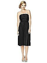 Alt View 5 Thumbnail - Black Twist Wrap Convertible Cocktail Dress