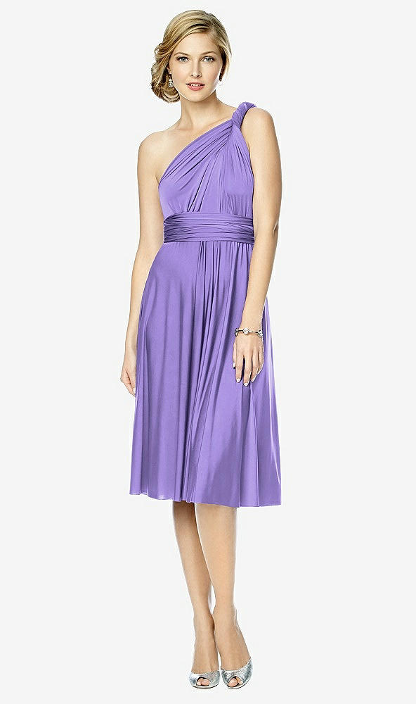 Front View - Tahiti Twist Wrap Convertible Cocktail Dress