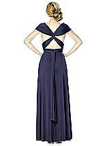 Rear View Thumbnail - Amethyst Twist Wrap Convertible Maxi Dress