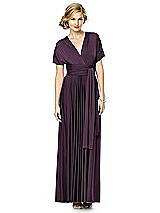 Alt View 1 Thumbnail - Aubergine Twist Wrap Convertible Maxi Dress