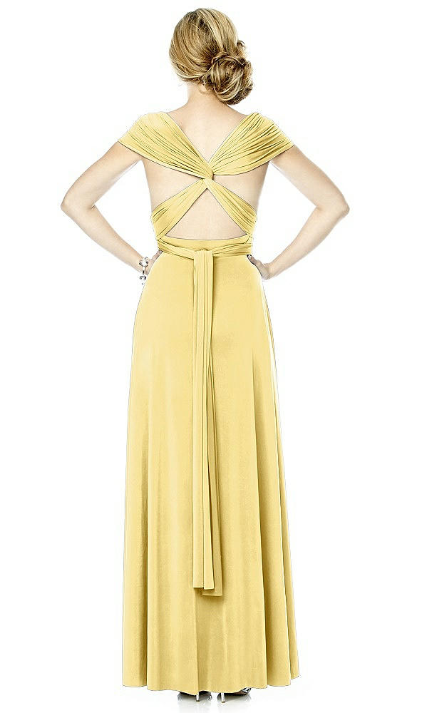 Back View - Buttercup Twist Wrap Convertible Maxi Dress