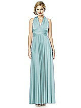 Alt View 7 Thumbnail - Canal Blue Twist Wrap Convertible Maxi Dress