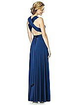 Alt View 6 Thumbnail - Estate Blue Twist Wrap Convertible Maxi Dress