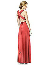 Alt View 6 Thumbnail - Perfect Coral Twist Wrap Convertible Maxi Dress