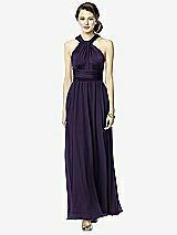 Front View Thumbnail - Concord Twist Wrap Dress w/ Chiffon Overskirt: Long