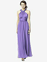 Front View Thumbnail - Tahiti Twist Wrap Dress w/ Chiffon Overskirt: Long