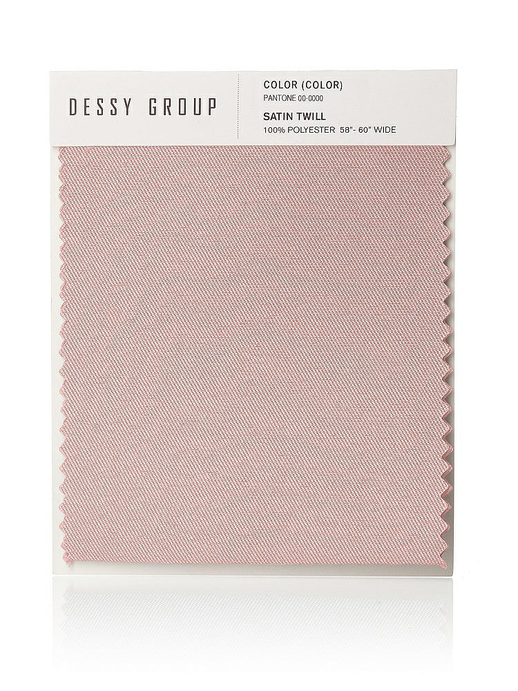 Front View - Rose - PANTONE Rose Quartz Satin Twill Swatch