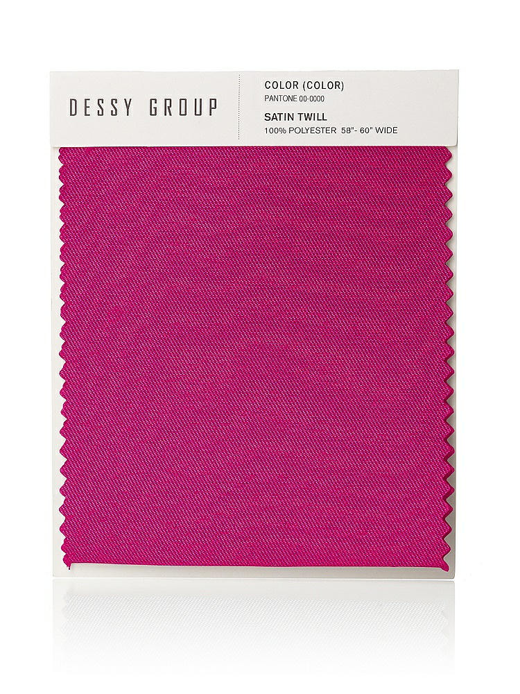 Front View - Think Pink Satin Twill Swatch