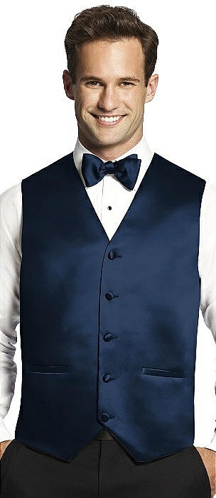 Matte Satin Tuxedo Vests by After Six