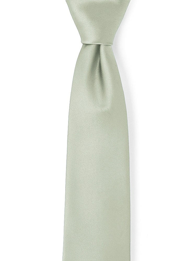 Front View - Celadon Matte Satin Neckties by After Six