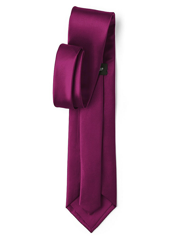 Back View - Merlot Matte Satin Neckties by After Six