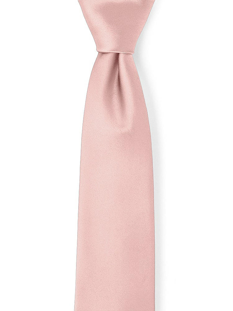 Front View - Rose - PANTONE Rose Quartz Matte Satin Neckties by After Six