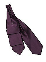 Rear View Thumbnail - Aubergine Matte Satin Cravats by After Six