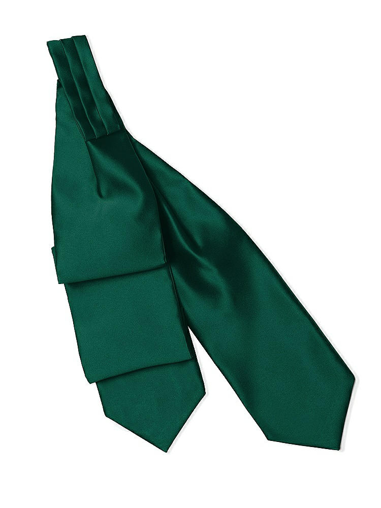 Back View - Hunter Green Matte Satin Cravats by After Six