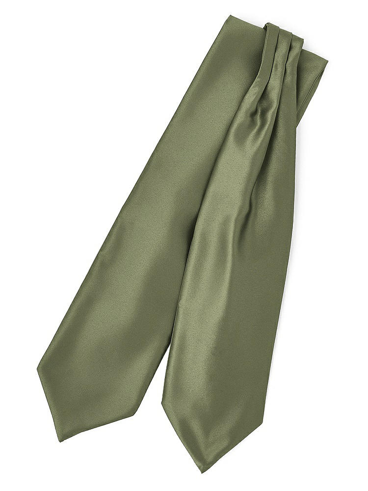 Front View - Moss Matte Satin Cravats by After Six