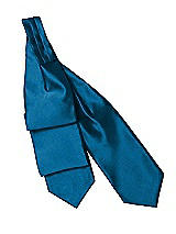 Rear View Thumbnail - Ocean Blue Matte Satin Cravats by After Six