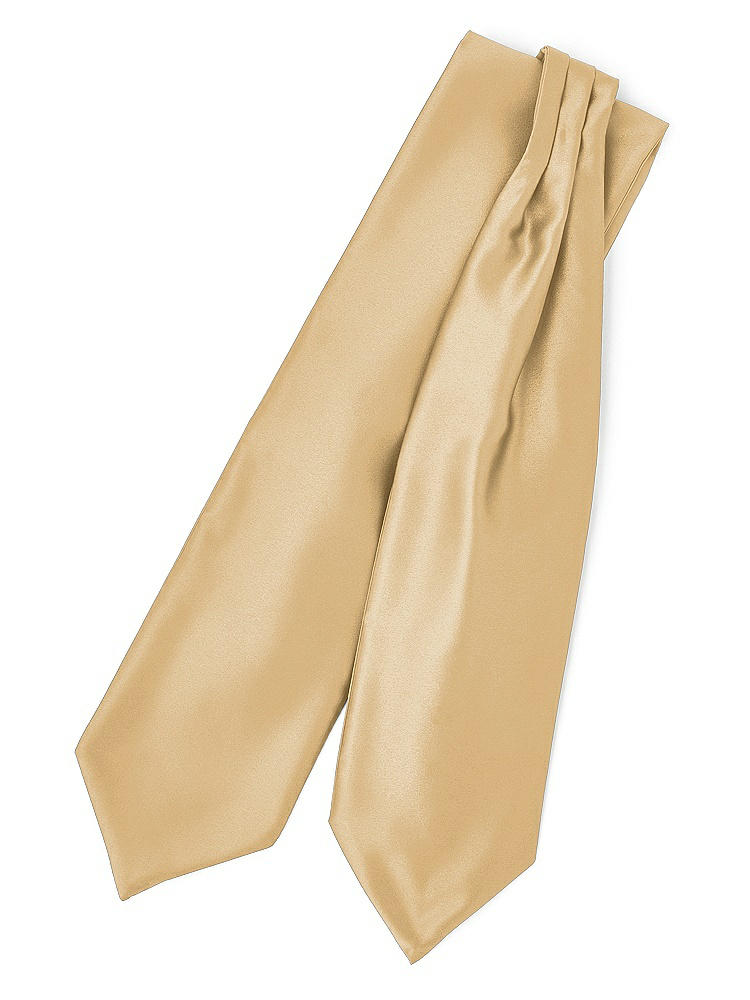 Front View - Venetian Gold Matte Satin Cravats by After Six