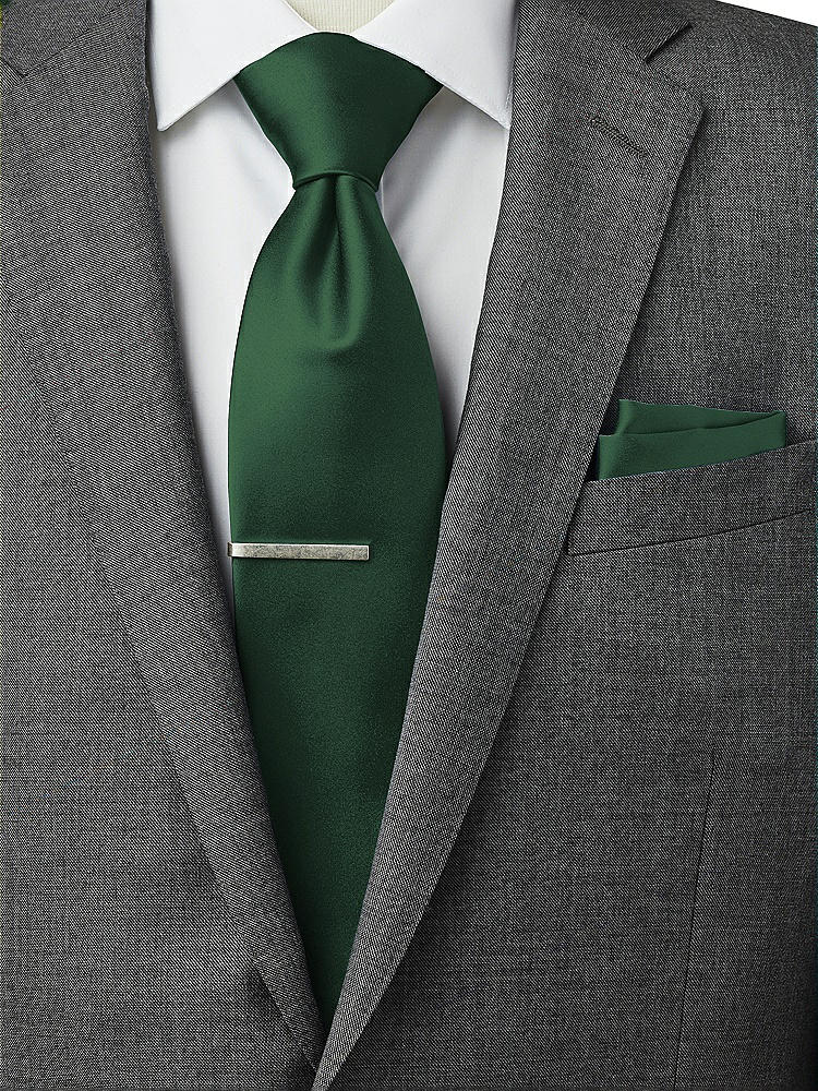 Back View - Hampton Green Matte Satin Pocket Squares by After Six