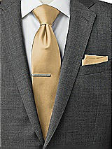 Rear View Thumbnail - Venetian Gold Matte Satin Pocket Squares by After Six