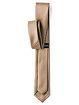 Rear View Thumbnail - Cappuccino Matte Satin Narrow Ties by After Six