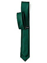 Rear View Thumbnail - Hunter Green Matte Satin Narrow Ties by After Six