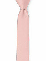 Front View Thumbnail - Rose - PANTONE Rose Quartz Matte Satin Narrow Ties by After Six